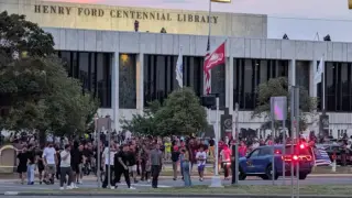 Protest outside Dearborn City Council triggers police action and arrests