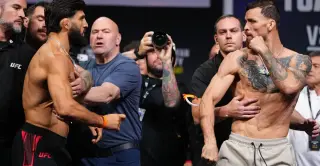 Tsarukyan Triggers Near-Scuffle at UFC 331 Weigh-In With Ruffy