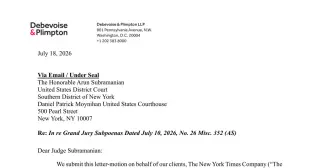 NYT expands bid to quash Trump-era subpoenas, adds reporters as movants and seeks unsealing