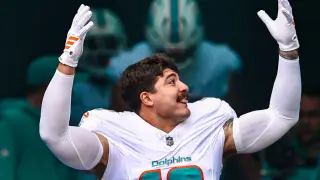 Jacob Rodriguez Emerges as Defensive Rookie of the Year Favorite After Interception vs. Chiefs