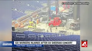 Six Hurt as Stage Equipment Loses Control During Ford Field Load-Out After Ed Sheeran Show