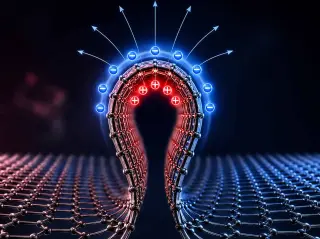 Graphene's Sharp Bend Reveals Quantum Orbital Flexoelectricity