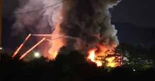 Raleigh battles large outdoor fire at recycling plant near Garner Road