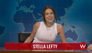 SNL Cast Member Veronika Slowikowska Mocks Stella Lefty in Cut Weekend Update Bit