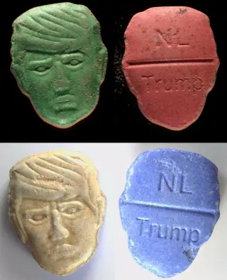 Dutch Red Alert: Trump-Shaped Ecstasy Pill Laced with PMMA