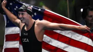 Ledecky extends 16-year 1500m dominance at Pan Pacs as U.S. clocks mixed medley world record