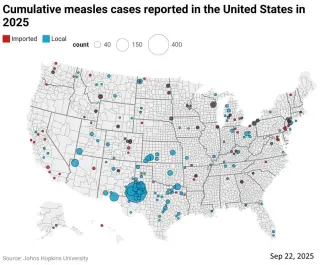 US Measles Cases Surpass 3,600 as Ebola and H5N1 Outbreaks Intensify