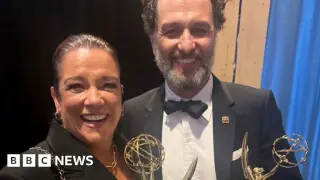 Rhys makes Emmy history as sister recalls a proud, surreal night