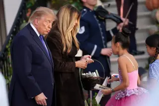 Trump Hosts Tame White House Halloween, Skips Candy-Head Gaffe