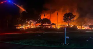 Reynolds Landing Clubhouse Fire: Structure Likely Total Loss After Blaze