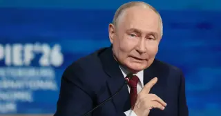 Putin Salutes Trump in a 'Rambo' Taunt as Ukraine Talks Surface
