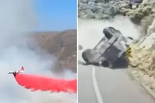 Dashcam Footage Shows Cement Truck Flip Igniting Wildfire Near Yosemite