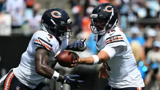 Caleb Williams, Swift Lead Bears Past Panthers in 59-32 Shootout