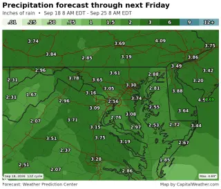 DC Could Experience Its Wettest Week Of The Year Next Week