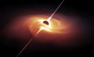 Reignited Black Hole Triggers Million-Light-Year Jet Explosion in Distant Galaxy