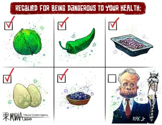 Cartoon Warns Health Policy Could Endanger the Public