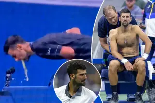Illness and back issues shadow Djokovic as Navone shocks him in US Open opener