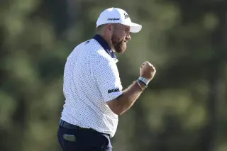 Lowry holes out on the 6th at Augusta, earning a second Masters ace