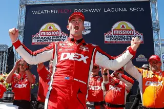 McLaughlin Breaks IndyCar Victory Drought With Laguna Seca Win