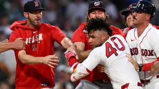 Helmet Toss Ignites Bench-Brawl in Red Sox-Nationals Game