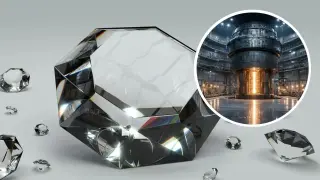 Diamond under extreme pressure hints at 3x fusion energy gain