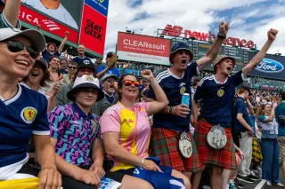 Scottish World Cup Joy Takes Over Boston With Kilts and Song