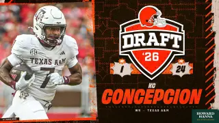Browns snag KC Concepcion at No. 24 in 2026 NFL Draft