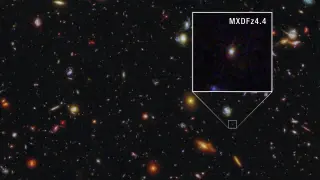 Hubble uncovers a distant galaxy that pierced the early universe's hydrogen fog
