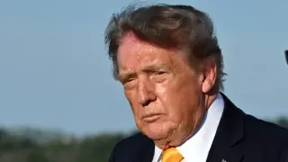 New photos spark renewed intrigue over Trump's hair