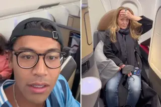 Seat swap showdown on AA flight goes viral