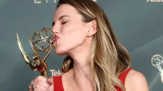 Betty Gilpin Drops a Poetic Dig at Sam Altman in Emmys Moment