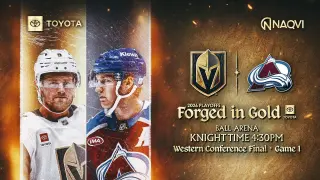 Golden Knights Open West Final in Colorado vs. Avalanche