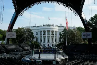 Trump stages UFC showdown on White House lawn to celebrate America’s 250th