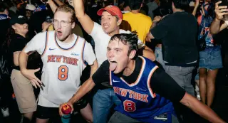Knicks Rally Sparks Midtown Manhattan Celebration Behind Historic Game 4 Comeback