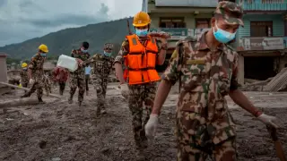 Rescue rush as Nepal–China floods leave thousands missing