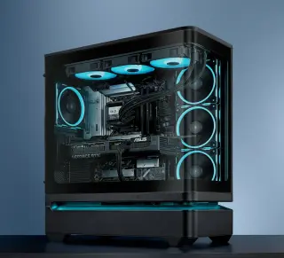 ASUS Debuts Prime AP304 Panoramic PC Case With Aerospace-Grade Glass