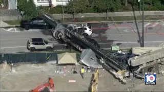 Brickell piling rig collapse hospitalizes four, road closed