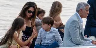 Clooneys Turn Lake Como Dinner into a Fashion Moment