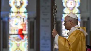 America’s first pope pushes peace as a contrast to Trump-era rhetoric