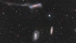 Balcony-bound astrophotographer catalogs 548 galaxies in the Leo Triplet