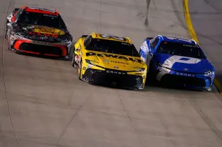Hamlin seals wild Nashville Cup win as JGR sweeps the podium
