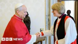 Anglican leader lauds Pope Leo’s anti-war stance after Vatican meeting