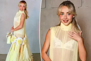 Sabrina Carpenter Turns Peekaboo Yellow at Dior Cruise Front Row