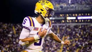 Daniels’ No. 5 Sparks LSU Jersey Controversy and Cease-and-Desist