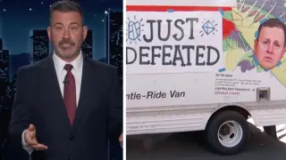 Kimmel Delivers a Move-Out Gift: U-Haul for Pratt After LA Mayoral Loss
