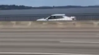 WSP probes viral clip of car on I-90 bike trail toward Seattle