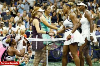 Serena Williams exits US Open after doubles defeat, Venus stays behind