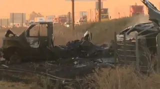 Morning I-5 Gridlock in San Joaquin County Follows Fiery Big Rig Crash