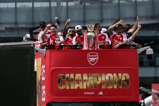 Calafiori Steals the Spotlight as Arsenal Celebrate Premier League Glory