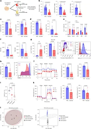 Ovarian cancer ascites lipids disrupt TCR dynamics to blunt T cell activation
